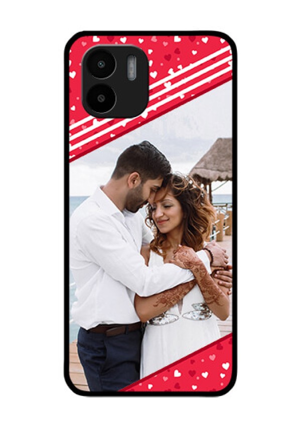 Xiaomi Redmi A2 Custom Glass Mobile Case - Valentines Gift Design