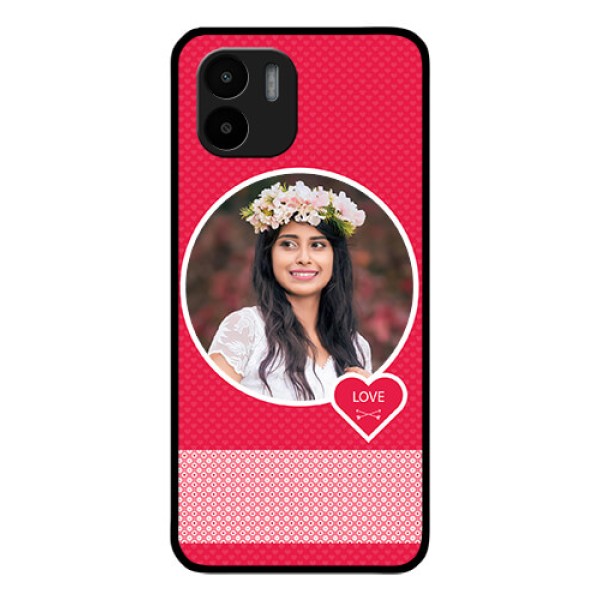 Xiaomi Redmi A2 Personalised Glass Phone Case - Pink Pattern Design Xiaomi Redmi A2 Personalised Glass Phone Case - Pink Pattern Design