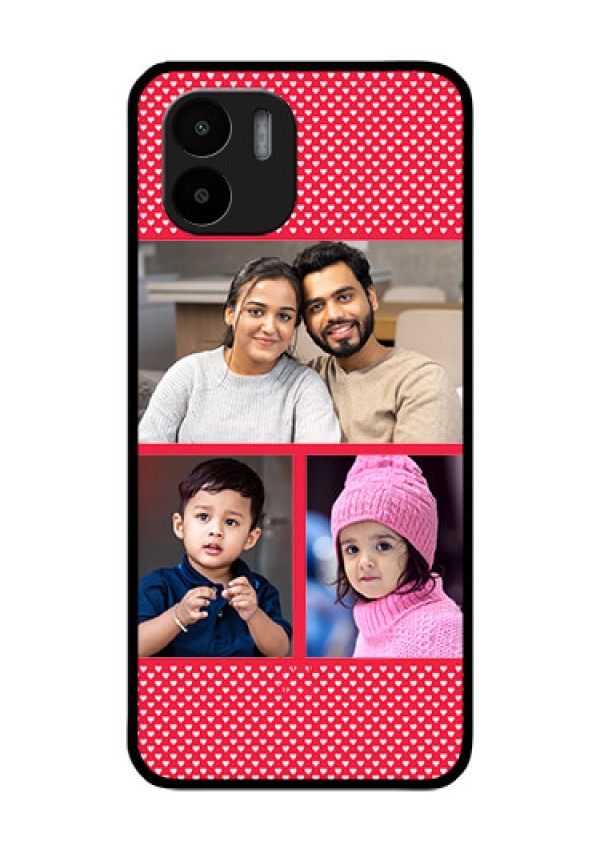 Xiaomi Redmi A2 Personalized Glass Phone Case - Bulk Pic Upload Design