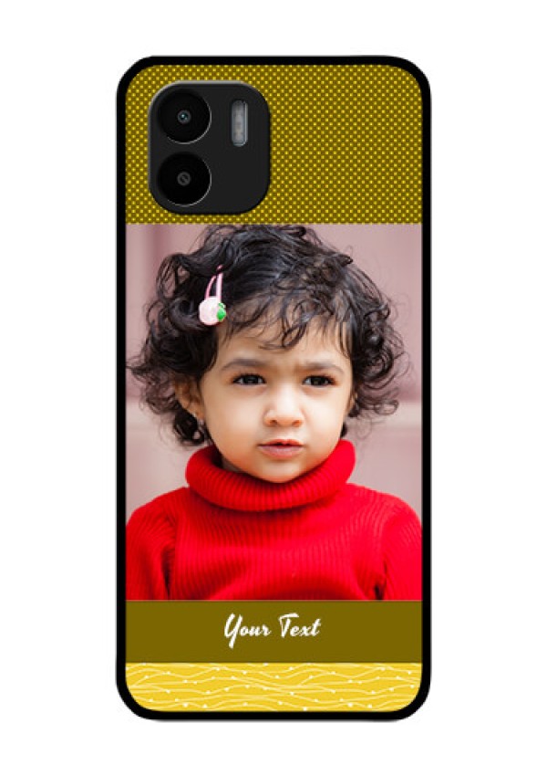 Xiaomi Redmi A2 Custom Glass Phone Case - Simple Green Color Design
