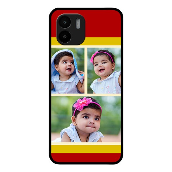 Xiaomi Redmi A2 Custom Glass Mobile Case - Multiple Pic Upload Design Xiaomi Redmi A2 Custom Glass Mobile Case - Multiple Pic Upload Design