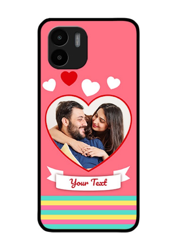 Xiaomi Redmi A2 Photo Printing on Glass Case - Love Doodle Design