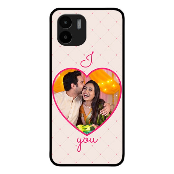Xiaomi Redmi A2 Custom Glass Mobile Case - Heart Shape Design Xiaomi Redmi A2 Custom Glass Mobile Case - Heart Shape Design