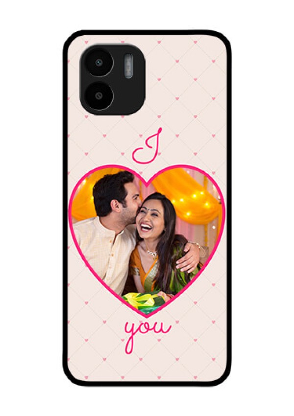 Xiaomi Redmi A2 Custom Glass Mobile Case - Heart Shape Design
