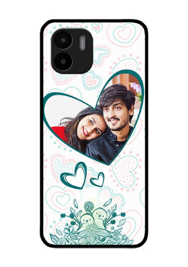 Xiaomi Redmi A2 Photo Printing on Glass Case - Premium Couple Design