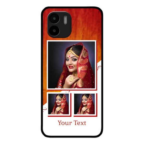Xiaomi Redmi A2 Custom Glass Phone Case - Wedding Memories Design