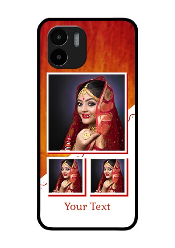 Xiaomi Redmi A2 Custom Glass Phone Case - Wedding Memories Design