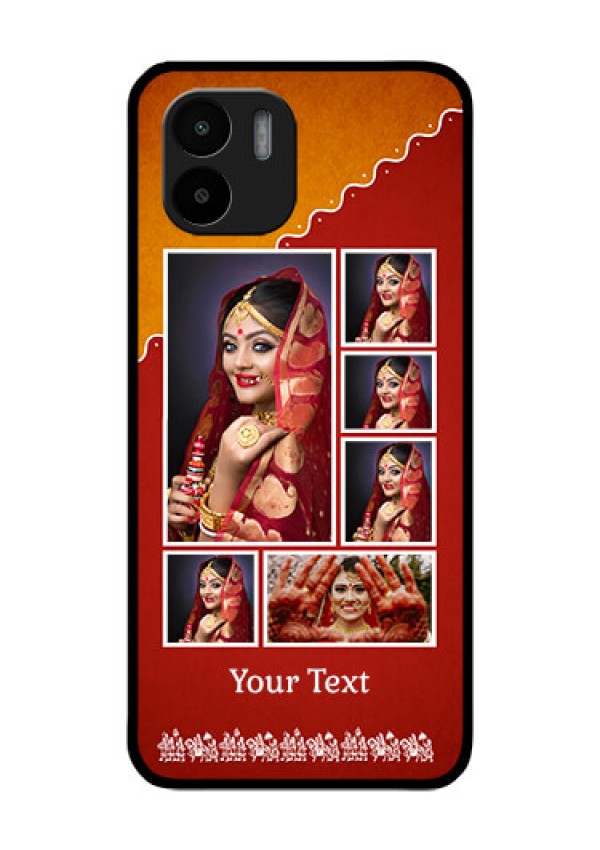 Xiaomi Redmi A2 Personalized Glass Phone Case - Wedding Pic Upload Design