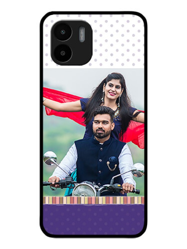 Custom Xiaomi Redmi A2 Photo Printing on Glass Case - Cute Family Design