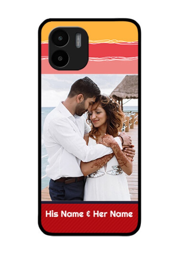 Xiaomi Redmi A2 Custom Glass Mobile Case - Colorful Case Design