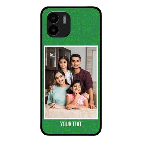 Xiaomi Redmi A2 Personalized Glass Phone Case - Picture Upload Design Xiaomi Redmi A2 Personalized Glass Phone Case - Picture Upload Design
