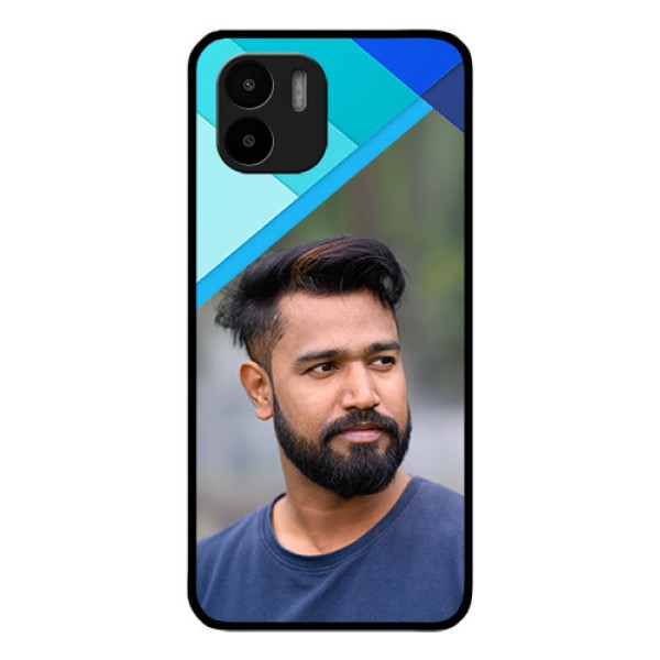 Xiaomi Redmi A2 Custom Glass Phone Case - Blue Pattern Design Xiaomi Redmi A2 Custom Glass Phone Case - Blue Pattern Design