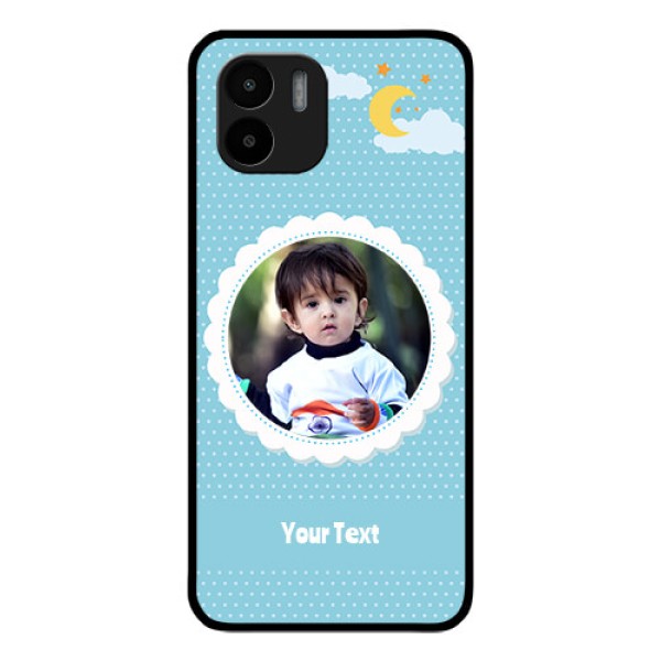 Xiaomi Redmi A2 Personalised Glass Phone Case - Violet Pattern Design