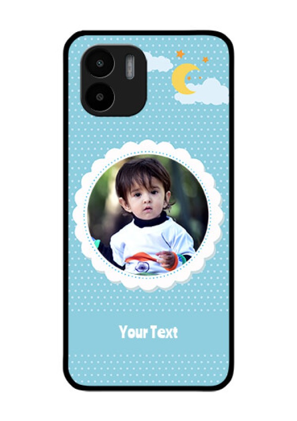 Xiaomi Redmi A2 Personalised Glass Phone Case - Violet Pattern Design