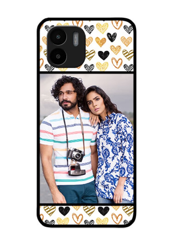 Xiaomi Redmi A2 Photo Printing on Glass Case - Love Symbol Design