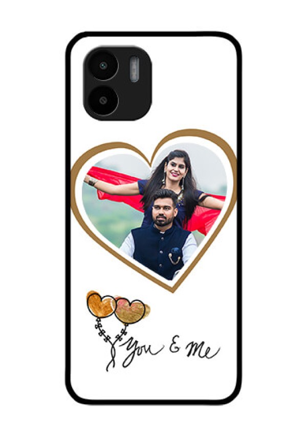 Xiaomi Redmi A2 Custom Glass Mobile Case - You & Me Design