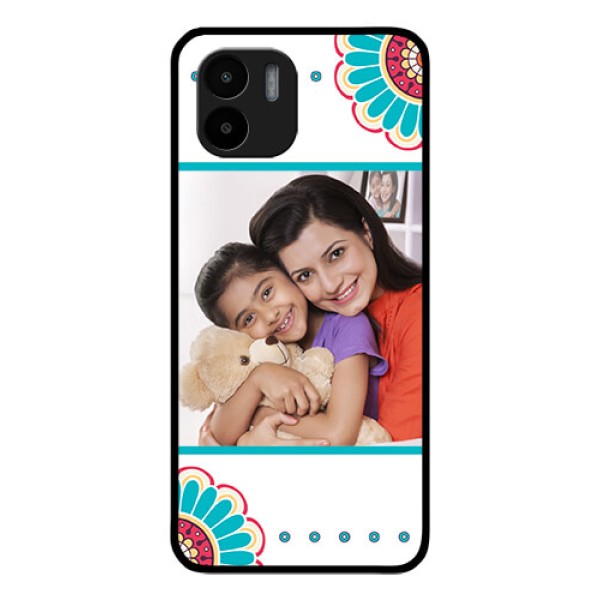 Xiaomi Redmi A2 Custom Glass Phone Case - Flower Design