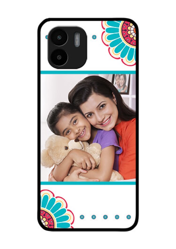 Xiaomi Redmi A2 Custom Glass Phone Case - Flower Design