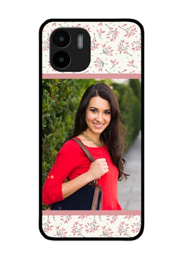Xiaomi Redmi A2 Custom Glass Phone Case - Premium Floral Design