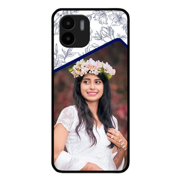 Xiaomi Redmi A2 Personalized Glass Phone Case - Premium Floral Design Xiaomi Redmi A2 Personalized Glass Phone Case - Premium Floral Design