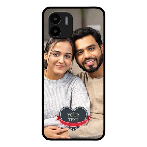 Xiaomi Redmi A2 Custom Glass Phone Case - Just Married Couple Design Xiaomi Redmi A2 Custom Glass Phone Case - Just Married Couple Design