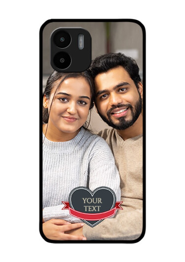 Xiaomi Redmi A2 Custom Glass Phone Case - Just Married Couple Design