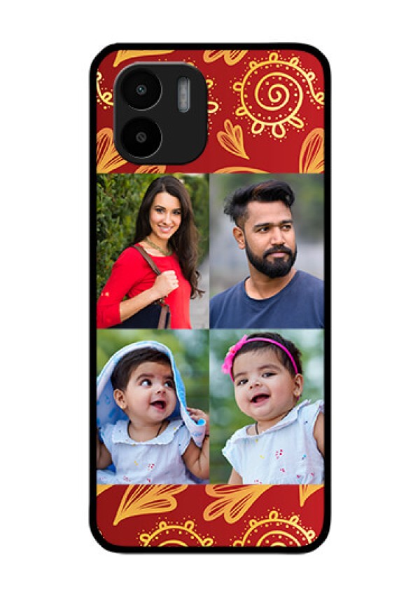 Xiaomi Redmi A2 Photo Printing on Glass Case - 4 Image Traditional Design