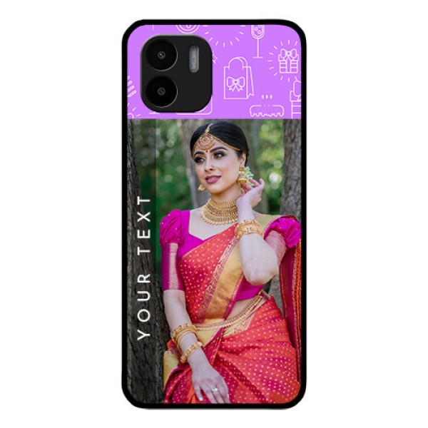 Xiaomi Redmi A2 Custom Glass Mobile Case - Birthday Icons Design Xiaomi Redmi A2 Custom Glass Mobile Case - Birthday Icons Design