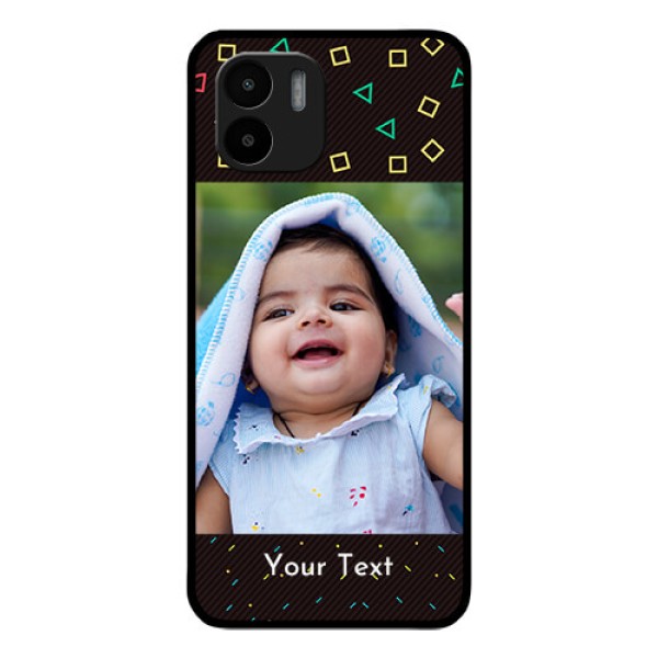 Xiaomi Redmi A2 Custom Glass Phone Case - with confetti birthday design Xiaomi Redmi A2 Custom Glass Phone Case - with confetti birthday design