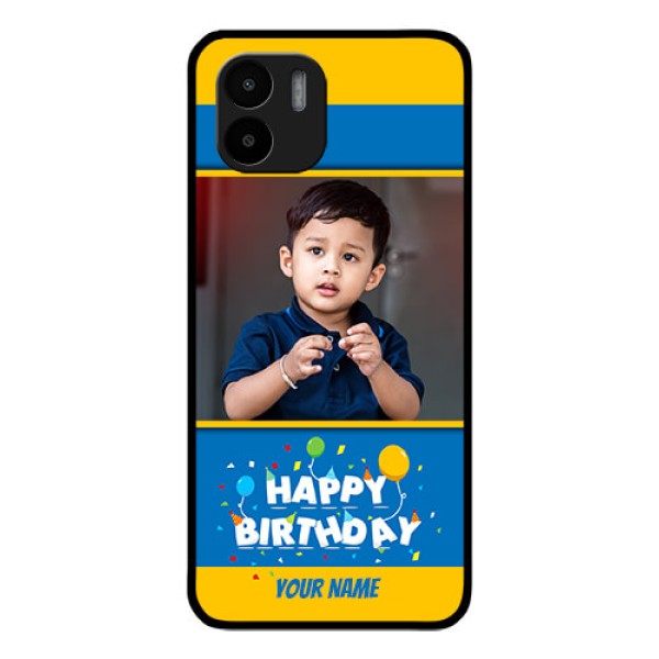 Xiaomi Redmi A2 Custom Glass Mobile Case - Birthday Wishes Design Xiaomi Redmi A2 Custom Glass Mobile Case - Birthday Wishes Design