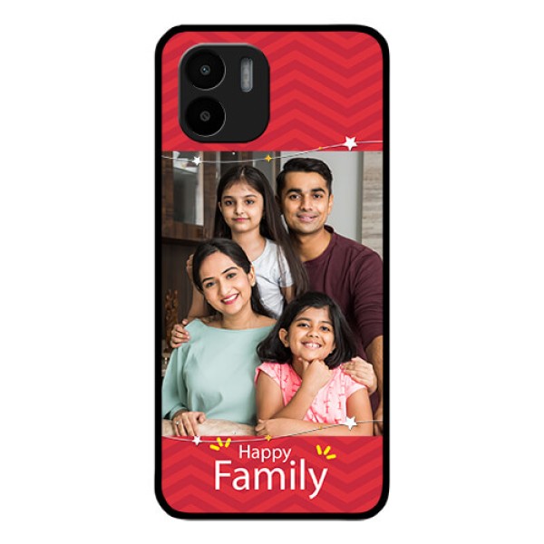 Xiaomi Redmi A2 Personalized Glass Phone Case - Happy Family Design Xiaomi Redmi A2 Personalized Glass Phone Case - Happy Family Design