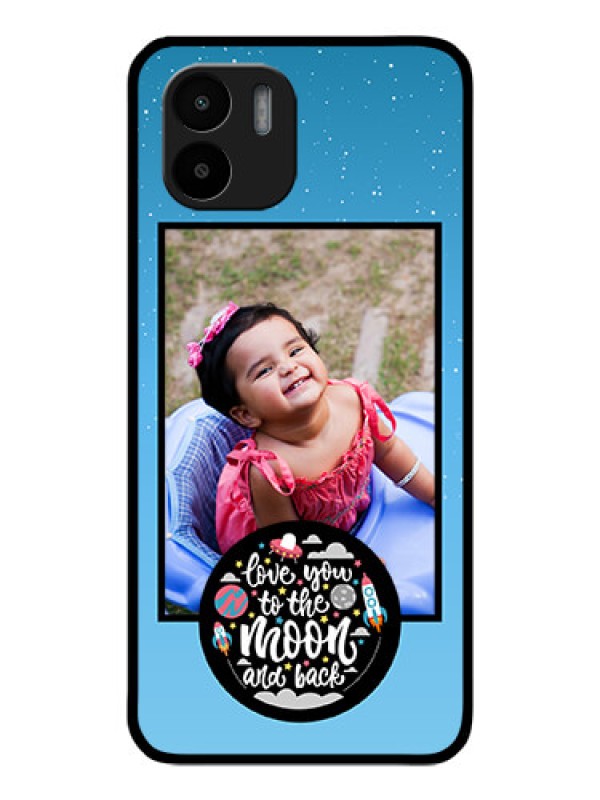 Custom Xiaomi Redmi A2 Custom Glass Mobile Case - Wave Pattern Colorful Design