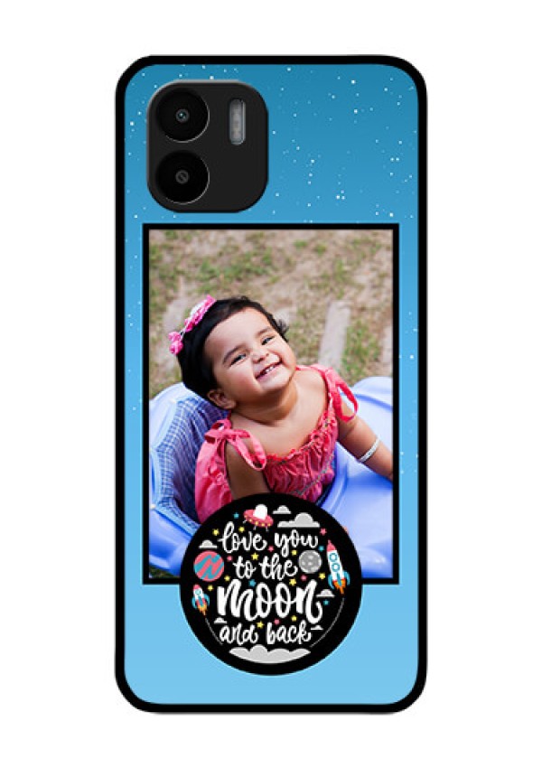 Xiaomi Redmi A2 Custom Glass Mobile Case - Wave Pattern Colorful Design