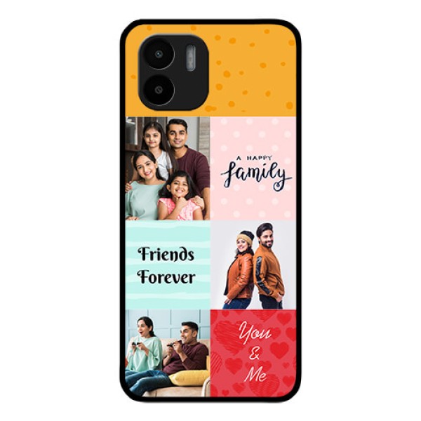 Xiaomi Redmi A2 Personalized Glass Phone Case - Images with Quotes Design