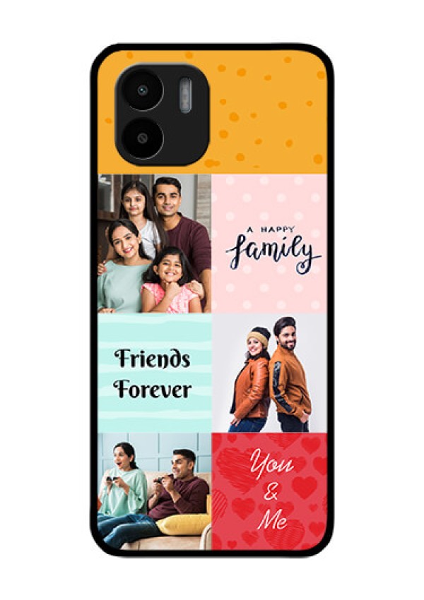 Xiaomi Redmi A2 Personalized Glass Phone Case - Images with Quotes Design