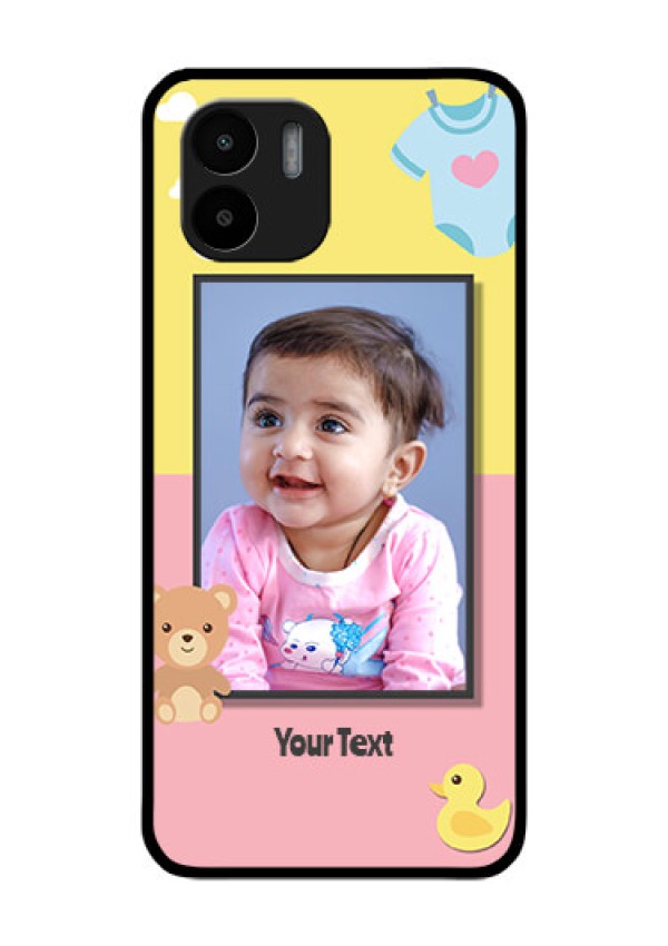 Xiaomi Redmi A2 Photo Printing on Glass Case - Kids 2 Color Design