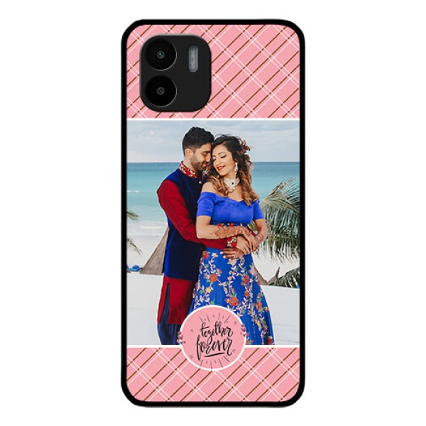 Xiaomi Redmi A2 Personalized Glass Phone Case - Together Forever Design