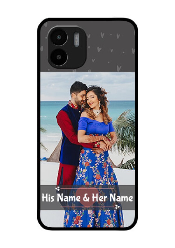 Xiaomi Redmi A2 Custom Glass Mobile Case - Buy Love Design with Photo Online