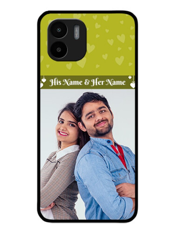 Custom Xiaomi Redmi A2 Custom Glass Phone Case - You & Me Heart Design