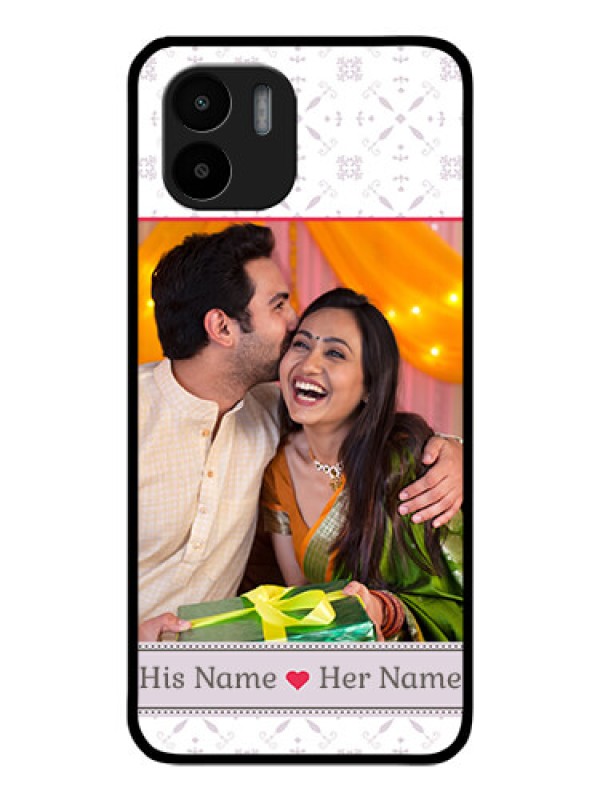 Custom Xiaomi Redmi A2 Custom Glass Mobile Case - with Photo and Ethnic Design