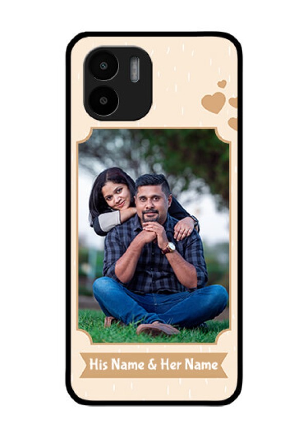 Xiaomi Redmi A2 Custom Glass Phone Case - with confetti love design