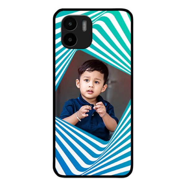 Xiaomi Redmi A2 Personalized Glass Phone Case - Abstract Spiral Design Xiaomi Redmi A2 Personalized Glass Phone Case - Abstract Spiral Design
