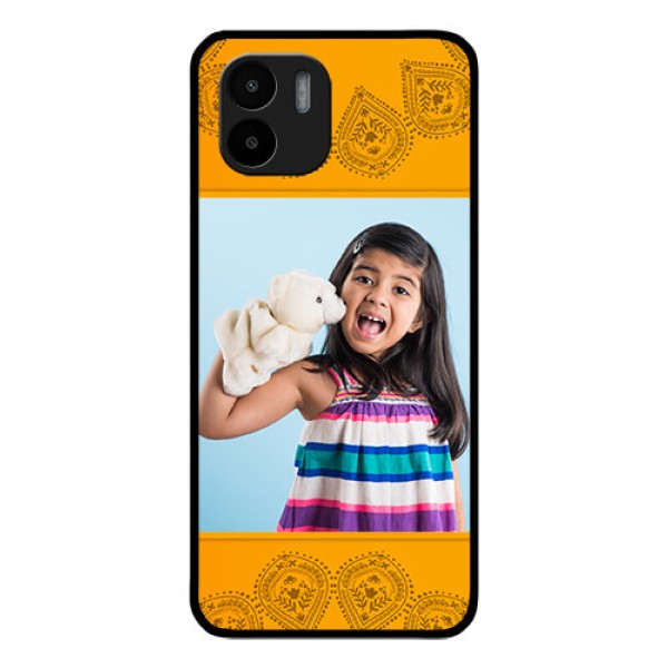Xiaomi Redmi A2 Personalized Glass Phone Case - Photo Wedding Design