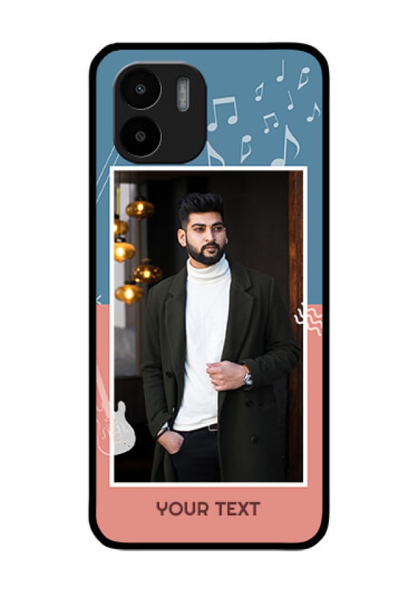 Xiaomi Redmi A2 Photo Printing on Glass Case - with Color Musical Note Design