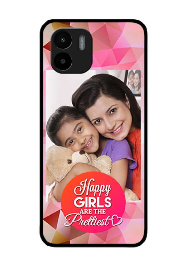 Xiaomi Redmi A2 Photo Printing on Glass Case - Abstract Triangle Design