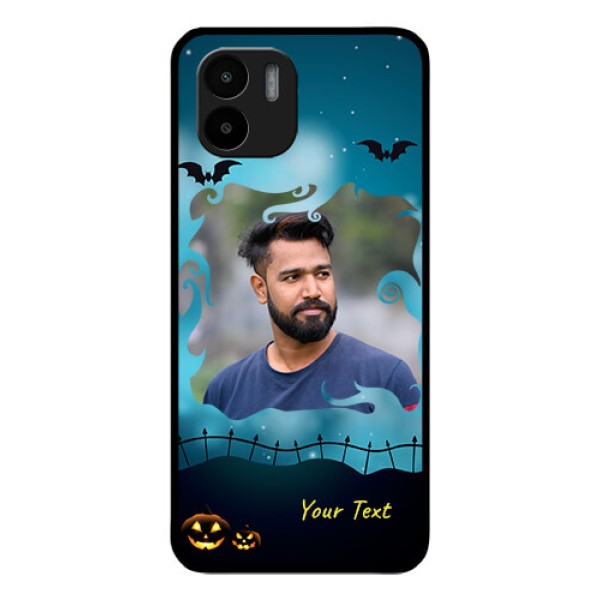 Xiaomi Redmi A2 Custom Glass Phone Case - Halloween frame design