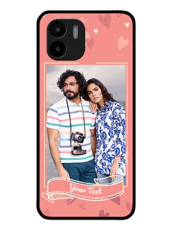 Custom Xiaomi Redmi A2 Custom Glass Phone Case - Love doodle art Design