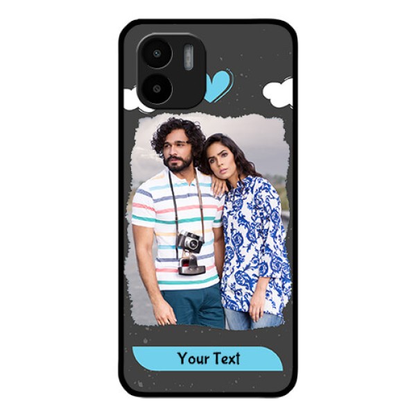 Xiaomi Redmi A2 Custom Glass Phone Case - Splashes with love doodles Design Xiaomi Redmi A2 Custom Glass Phone Case - Splashes with love doodles Design