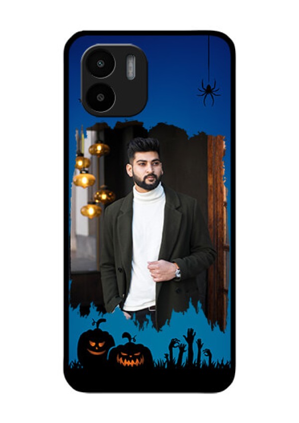 Xiaomi Redmi A2 Photo Printing on Glass Case - with pro Halloween design