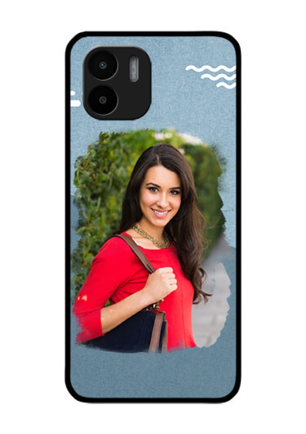 Xiaomi Redmi A2 Custom Glass Mobile Case - Grunge Line Art Design